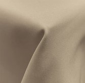JEMIDI vlekbestendig stoffen tafelkleed rond - 140 cm - Decoratief tafellaken in effen design - Beige