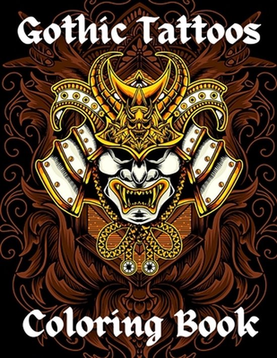 Gothic Tattoos Coloring Book, Golden Man 9798722450999 Boeken