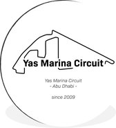 WallCircle - Wandcirkel - Muurcirkel - Formule 1 - Abu Dhabi - Circuit - Aluminium - Dibond - ⌀ 60 cm - Binnen en Buiten - Cadeau voor man