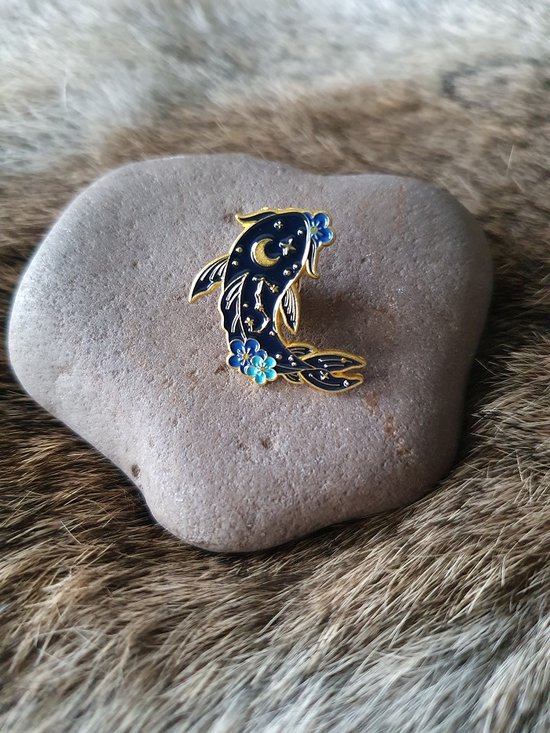 Enamel pin, kleding pin, broche, Koi karper