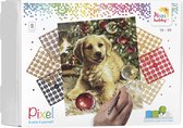 Pixelhobby Pixel kit 9 basisplaten Puppy Christmastree 30,5 x 38,1 cm 90112