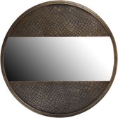 Vtw Living - Spiegel - Wandspiegel - Rond - Metaal - Brons - 40 cm