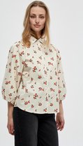 Minus Blouse Jena Shirt Mi4375  9372 Broken White Flower Print Dames Maat - W36