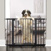 Traphekjes - Veiligheidshek - auto-close breed kinderhek en hondenhek - voor deuren, veiligheidshek en trappen -zwart -2023 Top deals