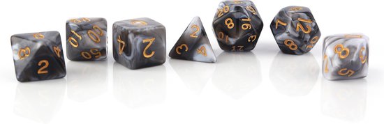 Thumbnail van een extra afbeelding van het spel Lapi Toys - Dungeons and dragons essential kit - D&D polydice tray - Dobbelstenen mega set - Dnd dice tray - Dnd polydice - Rolling tray - Inclusief 3 sets dobbelstenen (21 stuks) - Met gratis d&d dice bags