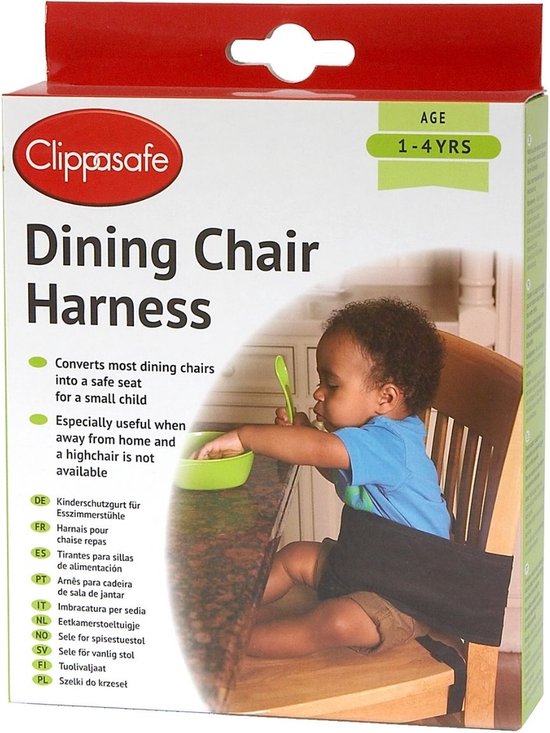 Tuigje kinderstoel universeel - Kinderstoeltuigje - Eetstoel kinderzitje - Reiszitje voor kinderen van 1-4 jaar - Clippasafe - Clippasafe