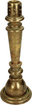 Oneiro’s Luxe kandelaar BARBARA GOUD – 8.5x8.5x25cm - kaarsenhouder - waxinelichthouder - decoratie – woonaccessoires – wonen -decoratie – kaarsen – metaal - hout