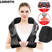 LORIOTH® LORIOTH® Nek Massager U-vorm - Nek Massage Apparaat - Hals Massager Stimulator - Elektrische Nek Massage - Met heater - Zwart