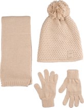 Kitti 3-Delig Winter Set | Muts met Fleecevoering - Sjaal - Handschoenen | 4-8 Jaar Jongens | Super Cool-02 (K2170-13)