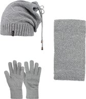 SUYUTTI Heren 3-Delig Winter Set | Muts (Beanie) met Fleecevoering - Sjaal - Handschoenen | Cool-03 (K2203-05)