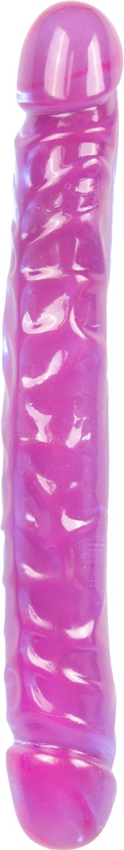 Goedkoopste Doc Johnson Crystal Jellies dubbele dildo Jr. Double Dong paars - 30,23 cm