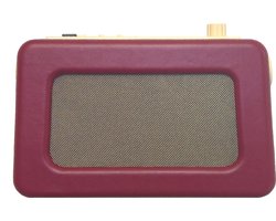 OER Dementie Radio (DAB+/FM/Bluetooth) - Retro Radio voor Ouderen met Dementie - Werkt op Stroom & Accu - Traditionele Volume Draaiknop - 3 Geheugenknoppen voor Radiozenders - Verborgen Instellingen Menu - Stijlvol Bordeaux Rood