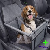Nola & Coco® Luxe Honden Autostoel 2.0 - Extra Safe met Extra Gordel - Voor Puppy's en Kleine Hondenrassen - Zwart - Autostoel Hond - Autostoel - Auto Hondenmand - Stoelbeschermer