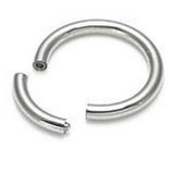 Titanium 10 mm Segment ring 2,0. RH-Jewelry