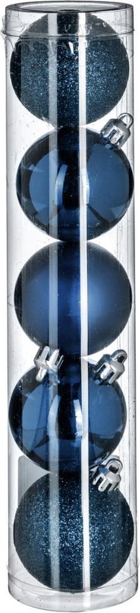 Kerstballenset 15 stuks - 5 cm - Blauw - collectie 2022
