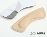 Jumada's Zelfklevende hielbescherming Pads - Foam Hielkussen - One size - 1 Paar - Beige