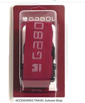 Gabo kofferriem - rood - one size
