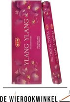 De Wierookwinkel – Doos - Wierook - Ylang Ylang - Bloem Der Bloemen - Cananga Odorata - Ylang Ylang Wierook - Wierookstokjes Ylang Ylang - (HEM) - Wierooksticks - Incense sticks - 6 Kokers - 