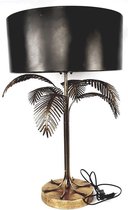 Gold Palm lamp Black Shade 45*45*73,5