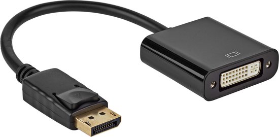 Adaptateur DisplayPort vers DVI | 0,2 mètre | Noir | Allteq | bol