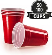 Vivaloo - 50 stuks - Red Cups - Party Cups - 473 ML - Beer Pong - Drankspel