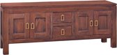 Tv meubel klassiek bruin 110x30x45 cm massief mahoniehout