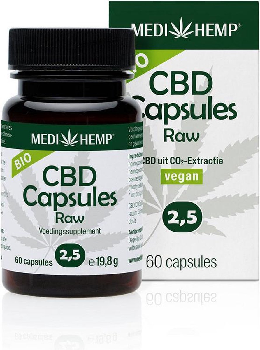 Goedkoopste Medihemp CBD Capsules - 2,5 - 60 caps