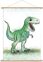 dinosaurus poster - tyrannosaurus rex - dino - poster kinderkamer - poster A3