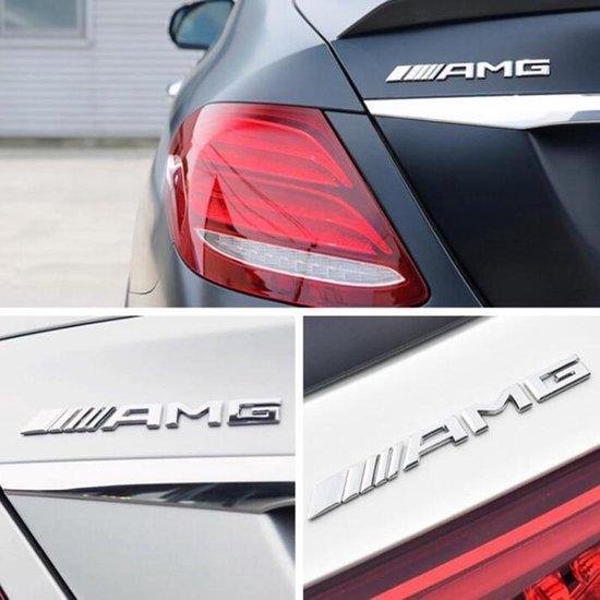 Logo VINKIT Mercedes AMG - Autocollant de Tuning de voiture - 3M Premium  NOIR
