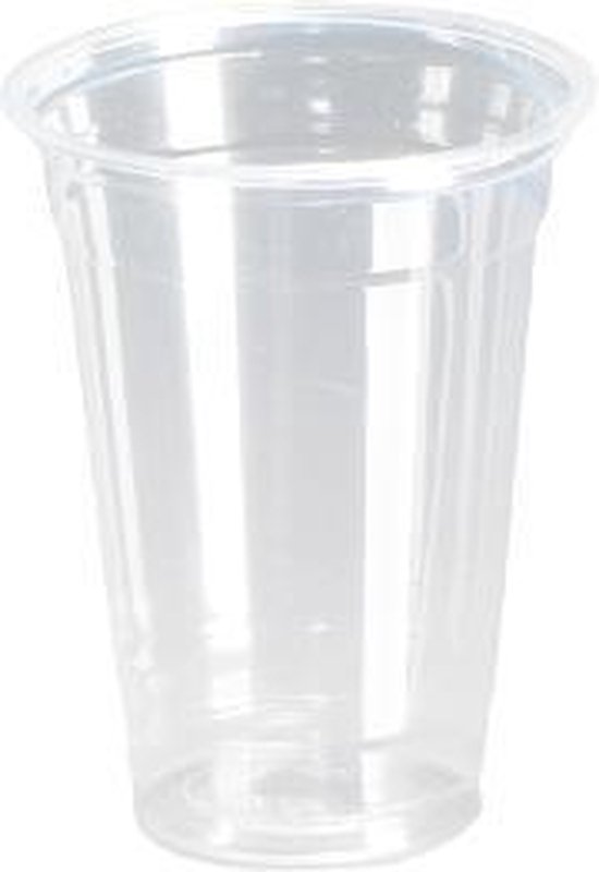 Plastic Bekers - 100 stuk(s) - 250 ml -Transparant - Cups - Plastic Glazen  | bol.com
