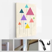 Abstracte geometrische patroonachtergrond. Achtergrondcirkels, driehoeken en vierkant. Gebruik voor modern design, omslag, sjabloon, gedecoreerd, brochure, flyer - Modern Art Canva