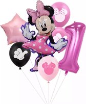 Disney Minnie Mouse 7 stuks  Party Ballonnen 32Inch Nummer 1