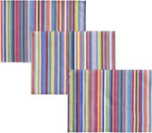 kleurmeester.nl | Placemats 2 stuks Salvador - Katoen | 50 cm x 37 cm | Veelkleurig Gestreept