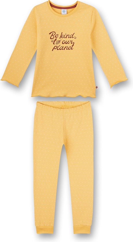 Sanetta pyjama meisjes yellow Dots
