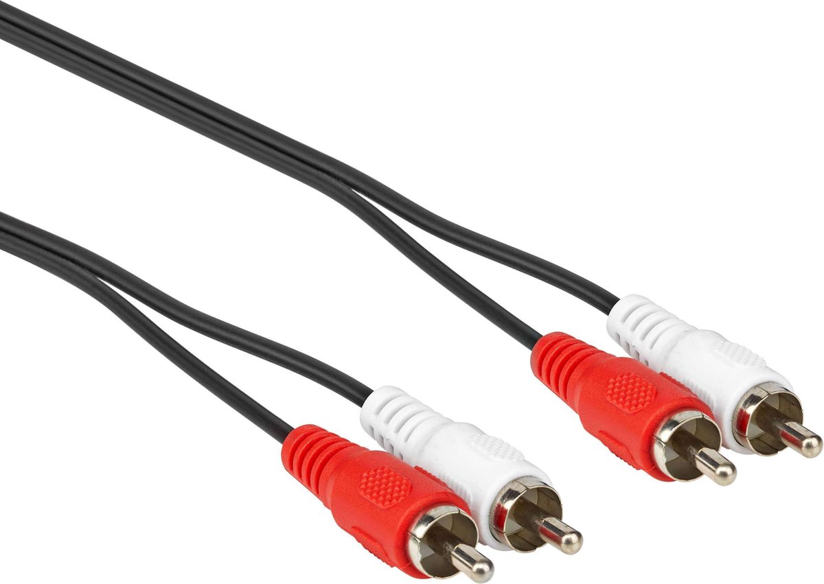 Tulp kabel - Analoog - 2.5 meter - Zwart - Allteq