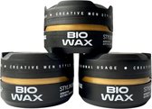 3-Pack Voordeelbundel Biowax Professional Aqua Haarwax + Cosmeticall Stylingkam & Haargel - Dé Gezonde formule voor het haar - Toegevoegde Vitaminen - Keratine en Proteïne - Gezond