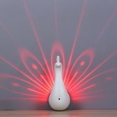 PAUW Regenboog Projectielamp - Afstandsbediening - USB Opladen - Projectie Nachtverlichting Voor Kinderen - LED Nachtlampje Projector - Roos