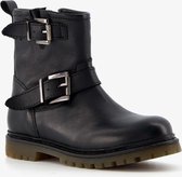 Groot leren jongens boots - Zwart - Maat 30 - Echt leer - Uitneembare zool