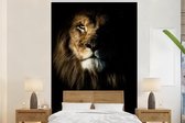 Papier peint - Papier peint photo Lion - Lumière - Portrait - Largeur 155 cm x hauteur 240 cm