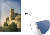Behang - Fotobehang Carcassonne - Zon - Kasteel - Breedte 175 cm x hoogte 260 cm