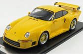 De 1:18 Diecast Modelscar van de Porsche 911 993 GT1 Almeras in Yellow.De fabrikant van dit schaalmodel is Kess-Models.This model is alleen online beschikbaar.