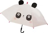 kinderparaplu panda 81 cm polyester wit/zwart