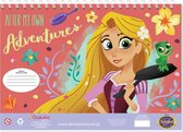 kleur- en stickerboek Tangled junior 23 x 33 cm rood