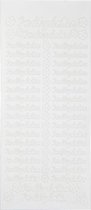 foliestickers Indbydelse 36 stuks wit