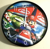 Super Mario - Tekening - Klok - Kart - Niet Tikkende - Kinderklok - Pakjes Avond -  Kerst Cadeau