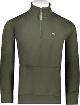 Tommy Hilfiger Trui Groen  - Maat XS - Heren - Herfst/Winter Collectie - Katoen;Polyester