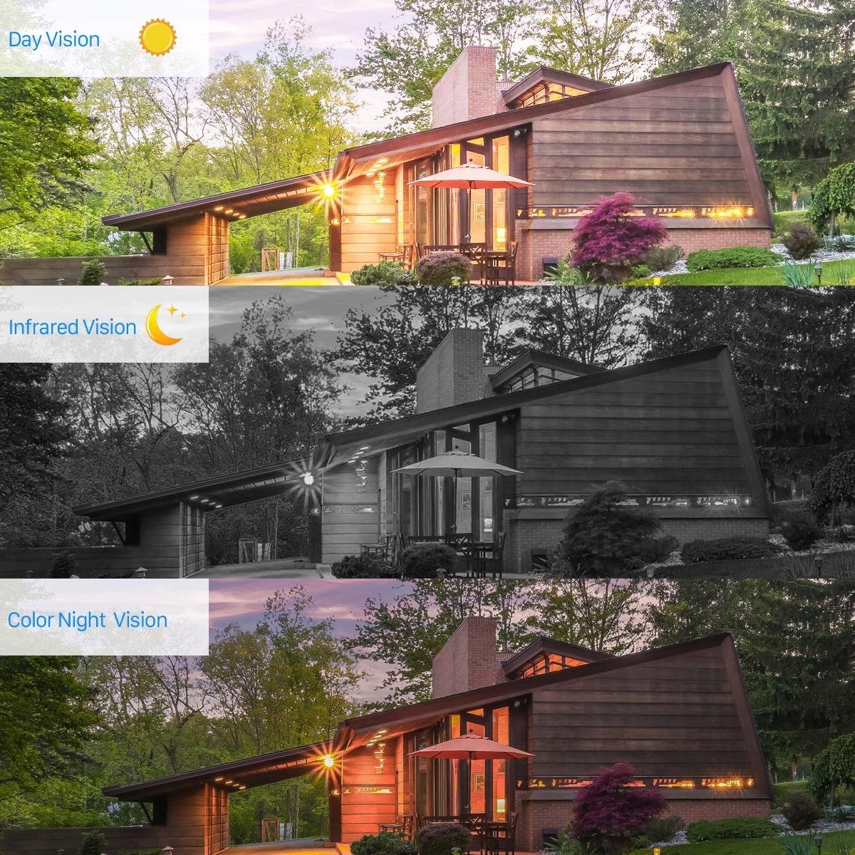 Wifi Camera Buiten - Menselijk Detecteren Audio 1080P Fhd Ip Camera - Kleur - Nachtzicht 3MP Wifi beveiliging Camera – foto 5