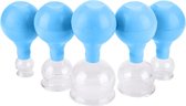 Massage Cupping Cups Set - Massage Cupping Set - Cupping Set Cellulite - Stress - Massage Apparaten - Zuignappen - Chinese Cups 5 Stuks