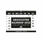 De Hobbit - Grootletter maandkalender 2022 - Oktober 2021 t/m December 2022