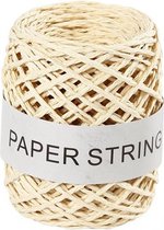koord Paper String 1 mm beige 50 meter per bol